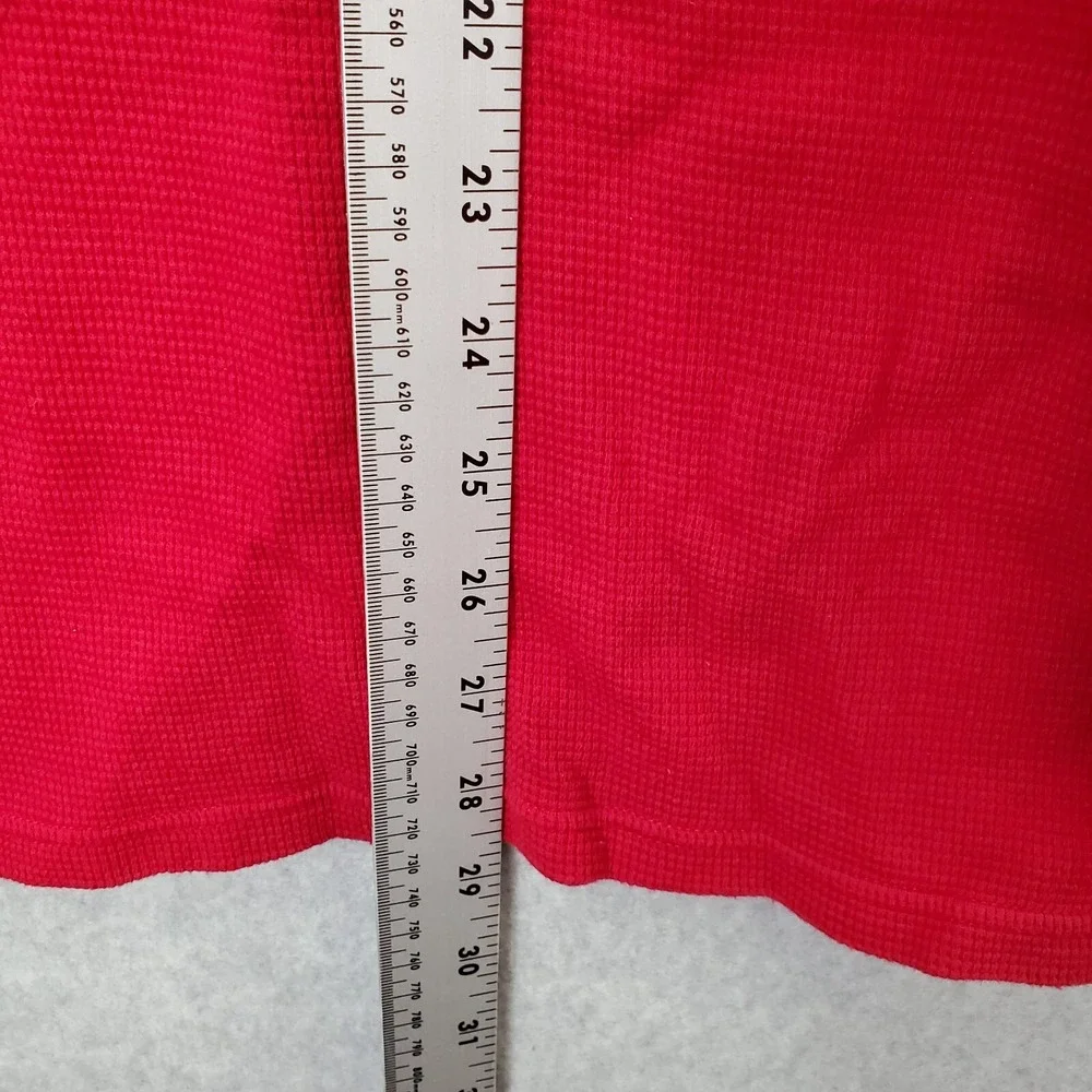Polo Ralph Lauren Men Sleepwear Large Red Logo Embroidered Waffle Knit Thermal